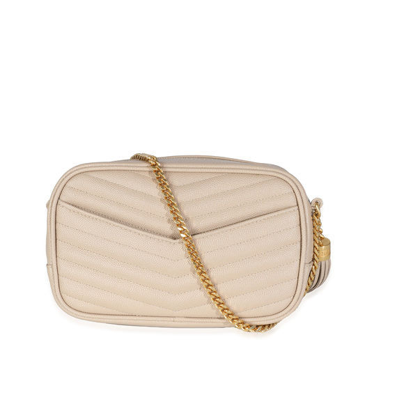 Saint Laurent Beige Grain De Poudre Mini Lou Camera Bag - Picture 4 of 7